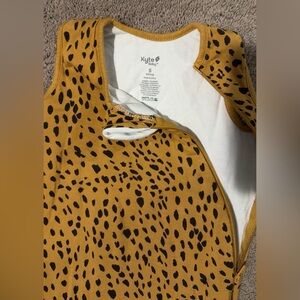 Mustard Yellow Black Spotted Sleeveless Dress